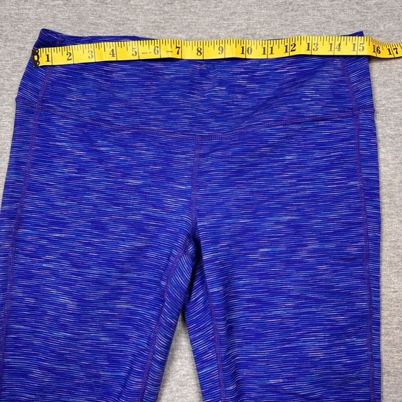 Athleta Small Mid Rise Crop Leggings Purple 722061-01 Supportive Stretchy - Picture 5 of 10